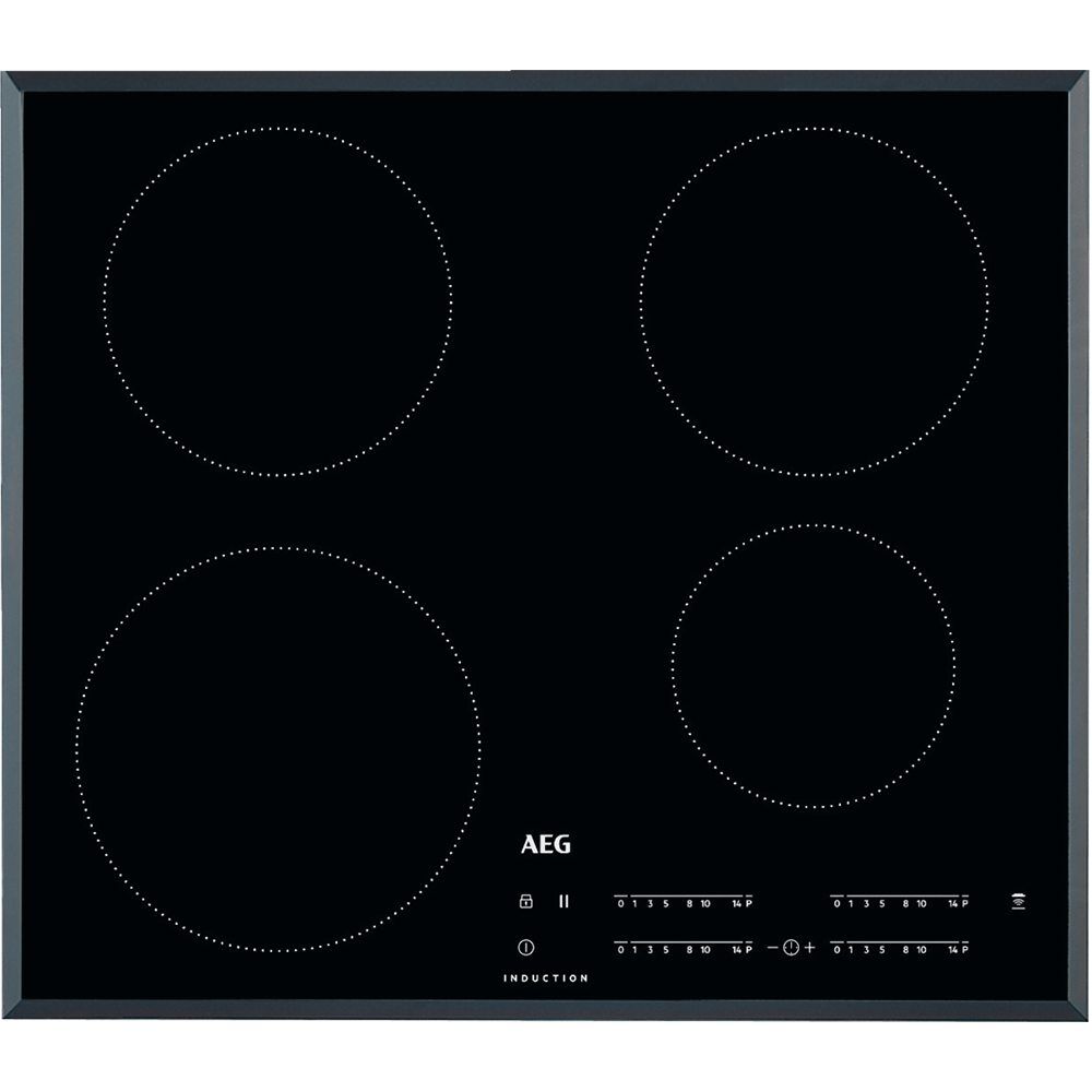 AEG IKB64401FB 60cm 4 Zone Hob2Hood Bevelled Edge Induction Hob - BLACK