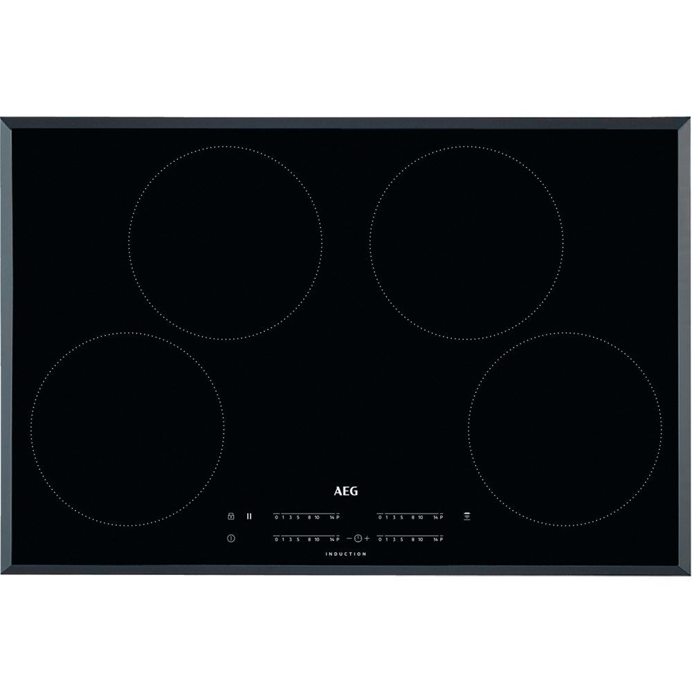 AEG IKB84401FB 78cm 4 Zone Hob2Hood Bevelled Induction Hob - BLACK