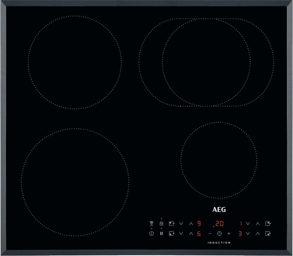 AEG IKB64311FB 60cm 4 Zone Hob2Hood Bevelled Edge Induction Hob - BLACK