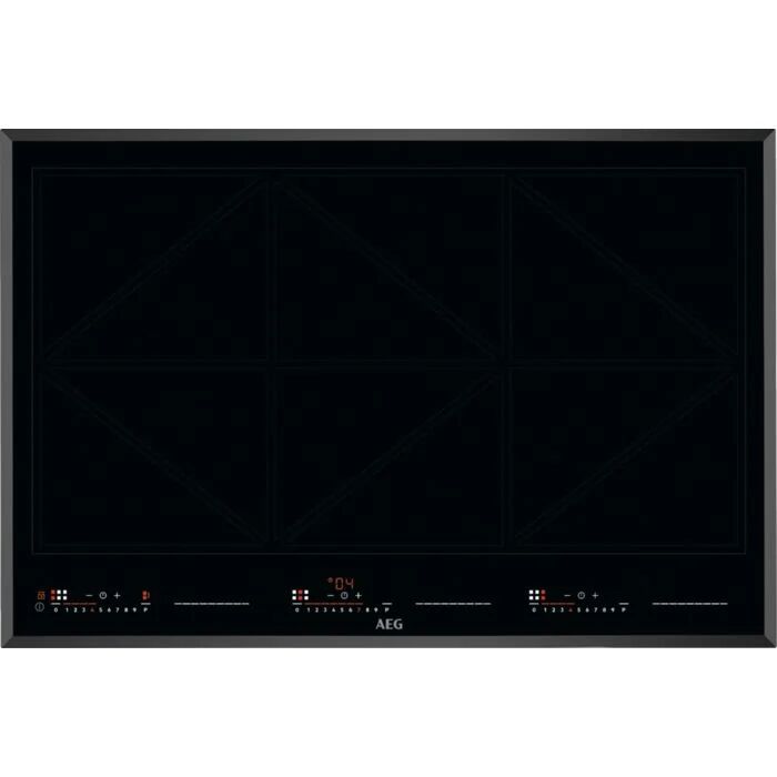 AEG IKK86681FB 80Cm Black 6 Zone Induction Hob - Black