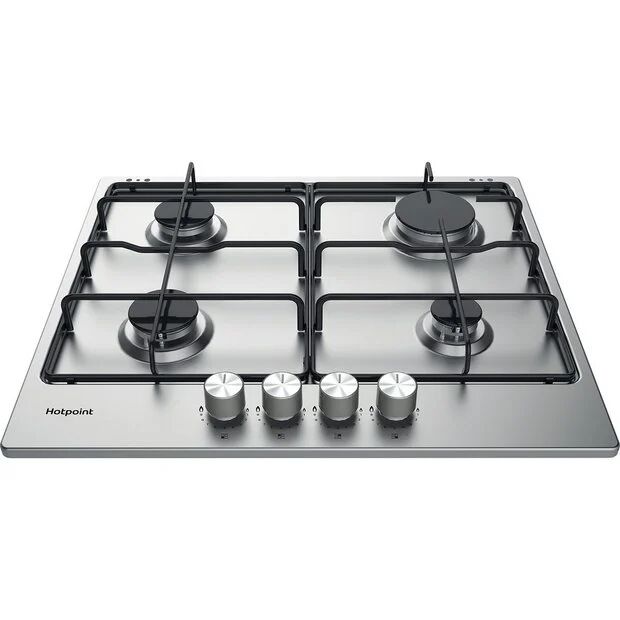 Hotpoint PPH60PFIXUK Stainless Steel Gas Hob - Stainless Steel