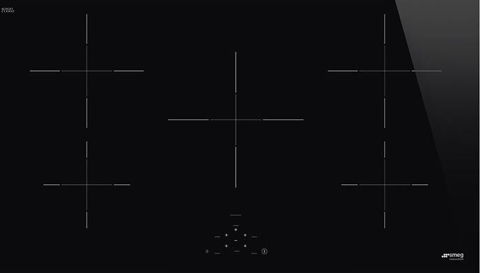 Smeg SI2951D 90cm Black 5 Zone Induction Hob - Black