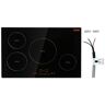 VEVOR Electric Cooktop, 4 Burners, 30'' Induction Stove Top, Built-in Magnetic Cooktop 7500W, 9 Heating Level Multifunctional Burner, LED Touch Screen with Child Lock & Over-Temperature Protection