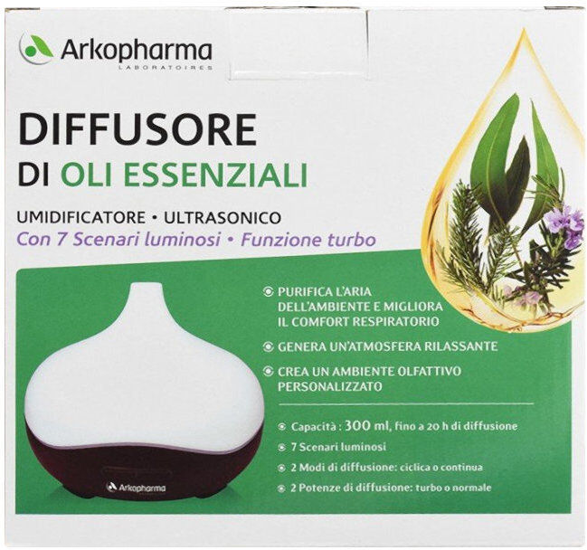 ARKOPHARMA Diffusore Di Oli Essenziali - Umidificatore Ultrasonico