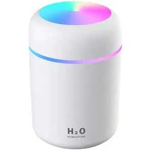 H2o Luftfuktare / Humidifier Med Led-Ljus (Finns I Flera Färger) (Färg: Vit)