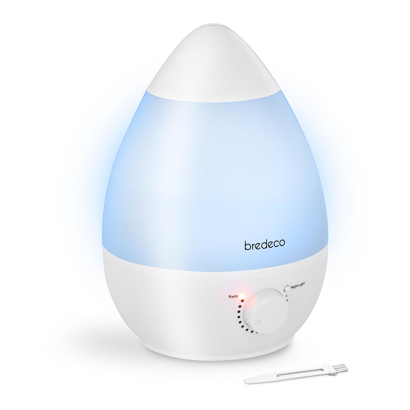 bredeco Factory seconds Portable Humidifier with LED lighting BCLB-2.3-WT