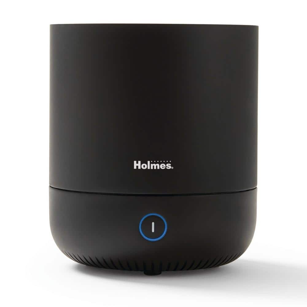 Holmes Ultrasonic 0.36 Gal. Cool Mist Top Fill Antimicrobial Humidifier in Black