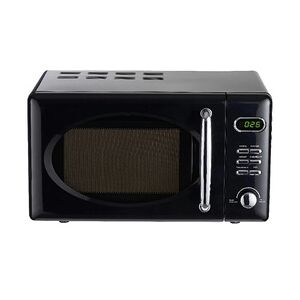 Wolkenstein WMW720 B schwarz Retro Mikrowelle 700Watt 20l nostalgie