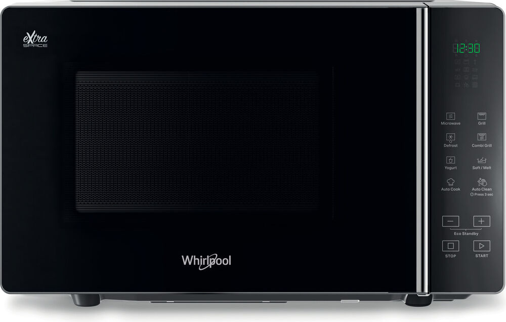 Whirlpool MWF203SB freistehende Mikrowelle mit Grillfunktion, schwarz