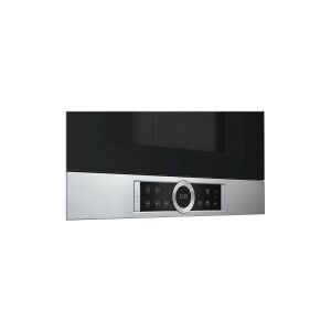 Bosch Serie   8 BFR634GS1 - Mikrobølgeovn - til indbygning - 21 liter - 900 W - rustfrit stål