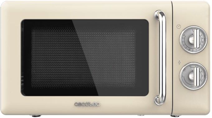 Cecotec 01709 microondas mecánico con grill proclean 3110 retro de 20l y 700w