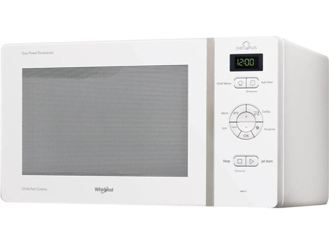 Whirlpool Microondas WHIRLPOOL MCP 347 WH (25 L - Con Grill - Blanco)