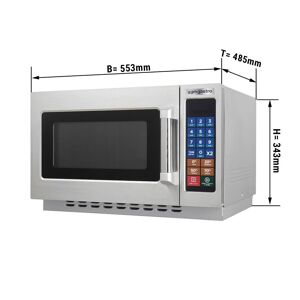 GGM Gastro - Micro-ondes - 34 litres - 1,4 kW - Digital Argent