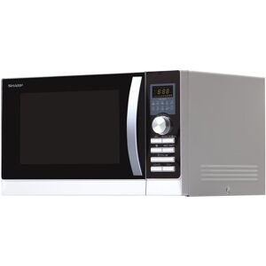 R-843INW - Four micro-ondes combiné - grill - 25 litres - 900 Watt - argent