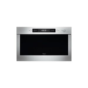 Whirlpool micro-ondes Encastrable 750w, Inox Antitrace, Gril 700w, Technologie Crisp, Jet Defrost Et Jet Start - 22 L, Plateau 2