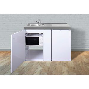 Stengel Kitchenette Blanche avec Frigo et Micro-Ondes MKM120