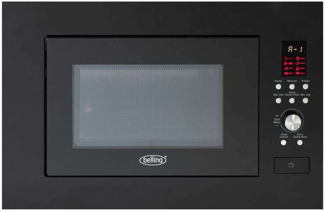 Belling BIM60BLK 23L Built In Microwave-Black