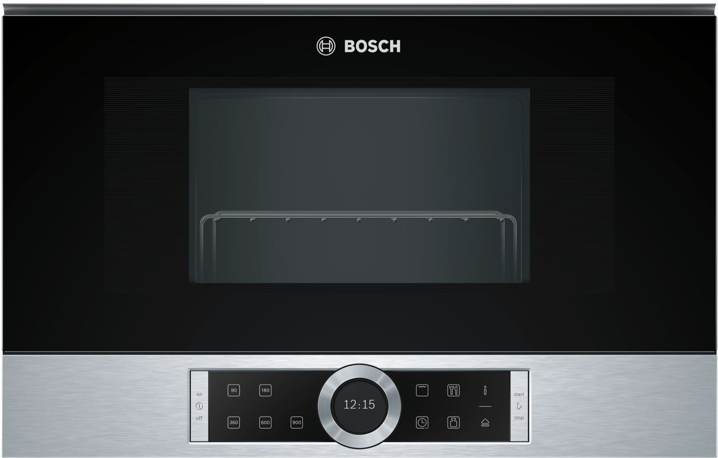 Bosch BEL634GS1B Built-In Microwave with Grill Black/Stainless Steel