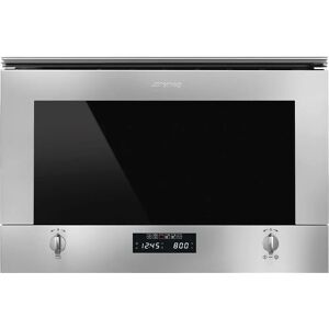 Ⓜ️🔵🔵🔵 Smeg MP422X1- Microonde da Incasso, con Grill, Acciaio Inox, Elettrico