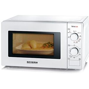 Severin MW 7891 Forno microonde 700 W con grill combinato da 900 W, timer,  piatto girevole e 9 livelli di potenza, Microonde piccolo da 20 L, Microonde  da tavolo per scongelamento 