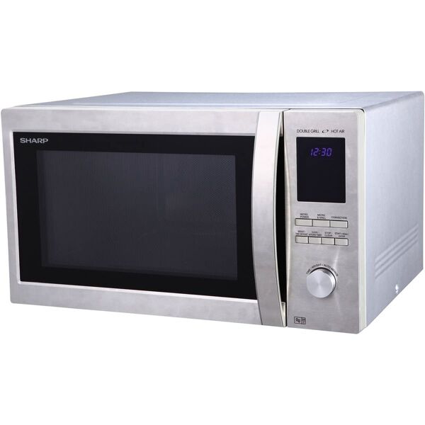 sharp r-982stwe forno microonde combinato con grill capacità 42 litri potenza 1000 watt colore acciaio - r-982stwe