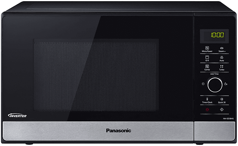 panasonic nn-gd38hssug microonde+grill, 1000 w, 23 l