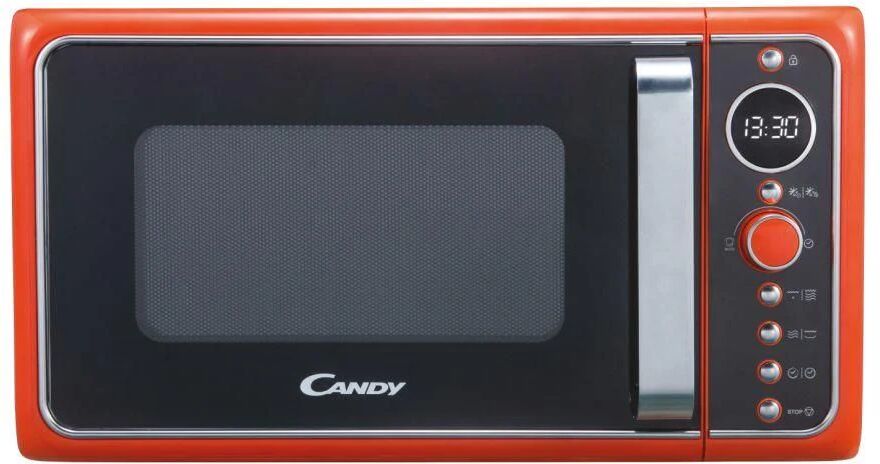 candy divo g25co forno a microonde combinato con grill capacita' 25 litri potenza 900 w 6 programmi arancione