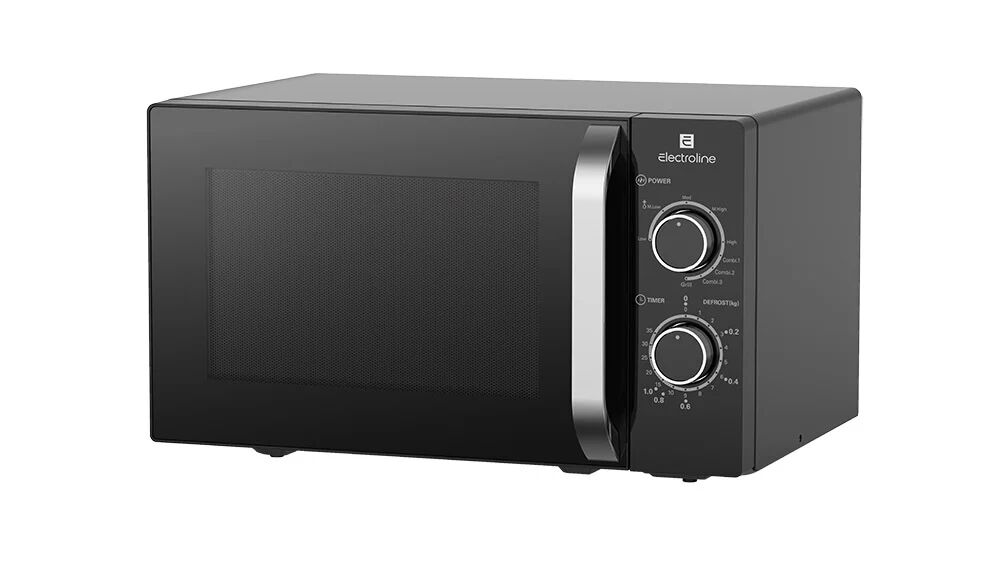 electroline me208mtn forno a microonde superficie piana microonde con grill 20 l 800 w nero