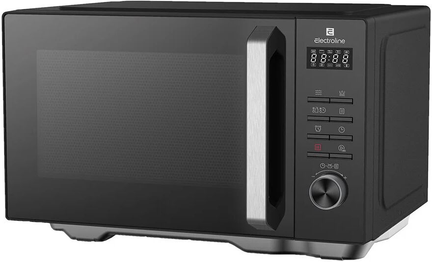 electroline me258kfn forno a microonde superficie piana microonde con grill 25 l 900 w nero