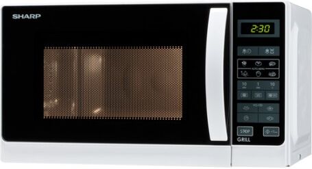 Sharp Home Appliances R-642 WW Superficie piana Microonde con grill 20 L 800 W Bianco (18100106)