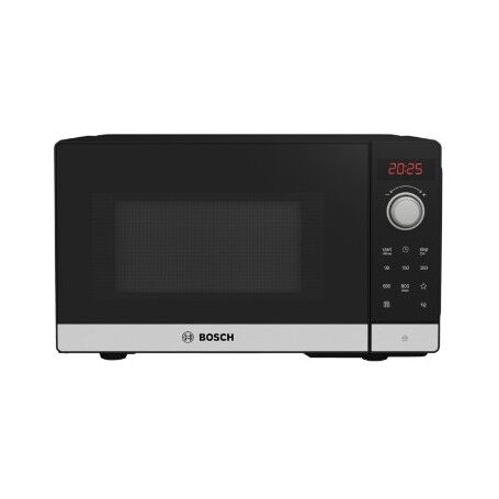 Bosch Serie 2 FFL023MS2 forno a microonde Superficie piana Solo microonde 20 L 800 W Nero, Acciaio inossidabile (FFL023MS2)