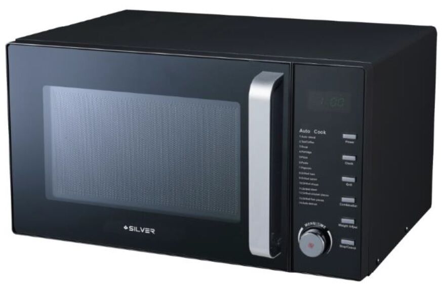 Silver Microondas 900w Preto (23l) - Silver