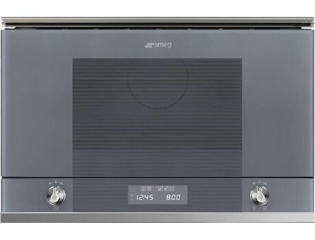 SMEG Micro-ondas Encastre MP122S1 (22 L - Com Grill - Cinzento)