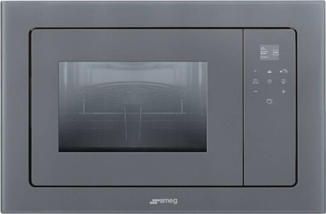 SMEG Micro-ondas Encastre FMI120S2 (20 L - Com Grill - Cinzento)