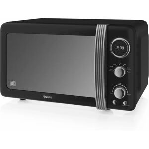 Swan 20L 800W Countertop Microwave black 25.2 H x 44.0 W cm