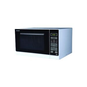Sharp R372WM 25 Litre Solo Microwave Oven, White
