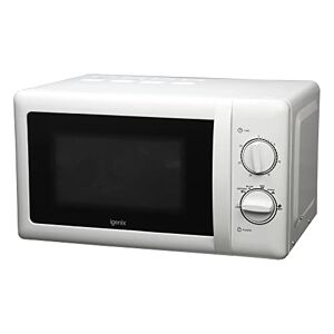 Igenix IG2083 Solo Manual Microwave with No Rust Interior for Easy Cleaning, 20 Litre with 5 Power Levels, 800 W, White