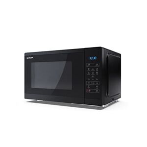 Sharp YC-MS252AU-B 25 Litre 900W Digital Microwave, 11 power levels, ECO Mode, defrost function, LED cavity light - Black