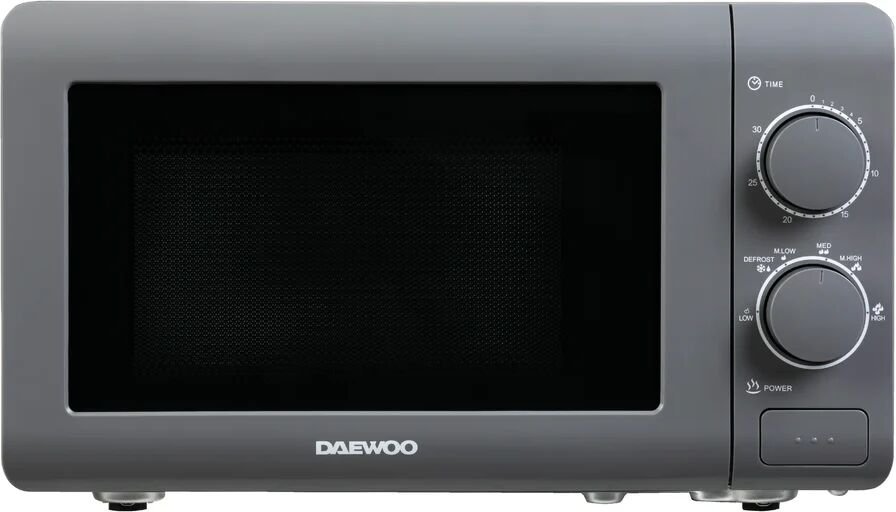 Daewoo 20 L 800W Countertop Microwave gray 28.8 H x 47.8 W x 35.8 D cm