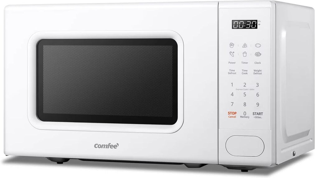 Living And Home 44cm 20m³ L External Accent Microwave with Sensor Cooking and Air Frying Capability white 25.9 H x 44.0 W x 31.9 D cm