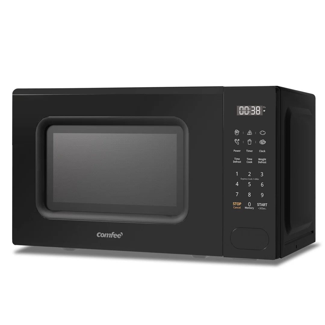 Living And Home 44cm 20m³ L External Accent Microwave with Sensor Cooking and Air Frying Capability black 25.9 H x 44.0 W x 31.9 D cm