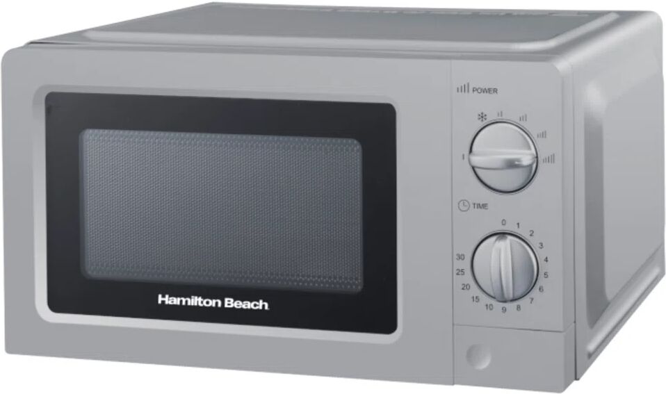 Hamilton Beach 700W 20L Microwave Glass Door white 24.3 H x 36.2 W x 46.6 D cm