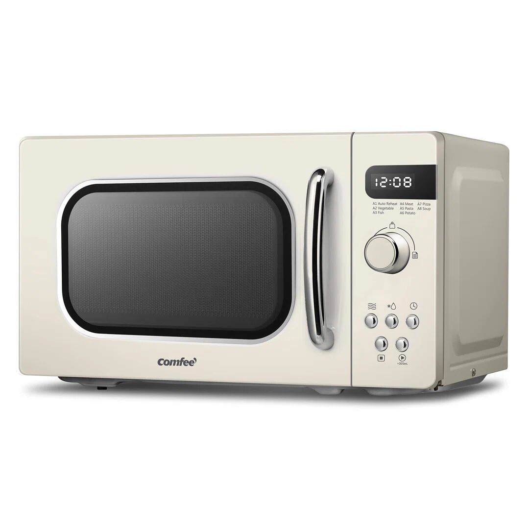 Living And Home 44cm 20m³ L External Accent Microwave with Sensor Cooking and Air Frying Capability brown 25.8 H x 44.0 W x 35.7 D cm