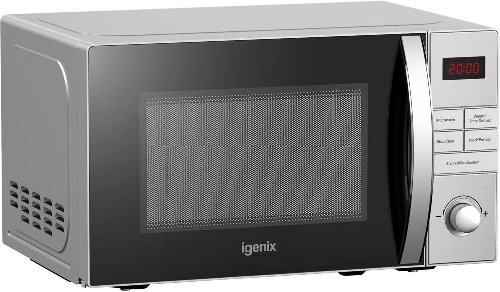 Igenix 20L 800W Countertop Microwave gray 25.9 H x 44.0 W x 36.2 D cm