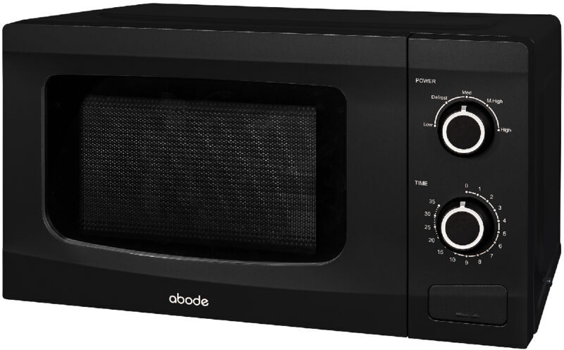 Black Microwave 700W 20L Manual AMM2001B - Black - Abode