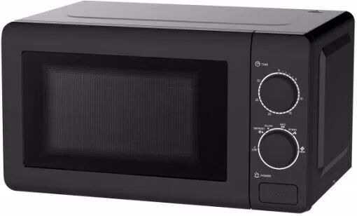 Black Microwave Oven 20L Capacity, 700W, Dial Control Daewoo KOR6M17BLK