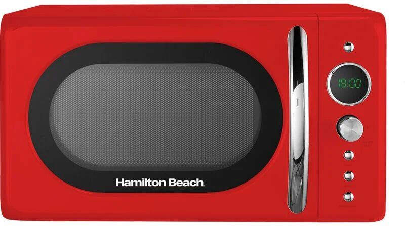 20L Retro Red Microwave - Hamilton Beach