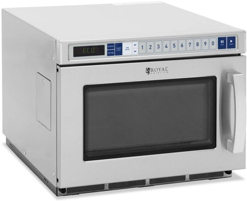 ROYAL CATERING Microwave Oven Stainless Steel Timer 3000 w 17 l