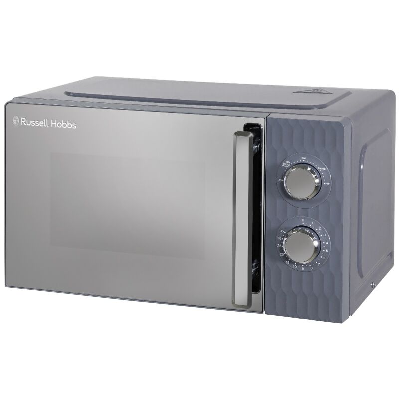 Grey Microwave Manual Honeycomb 700W 17L RHMM715G - Grey - Russell Hobbs