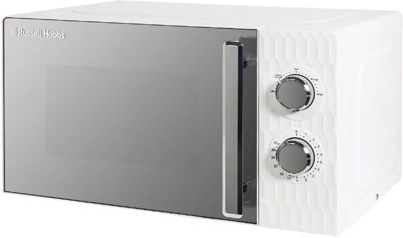 White Microwave Manual Honeycomb 700W 17L RHMM715 - White - Russell Hobbs